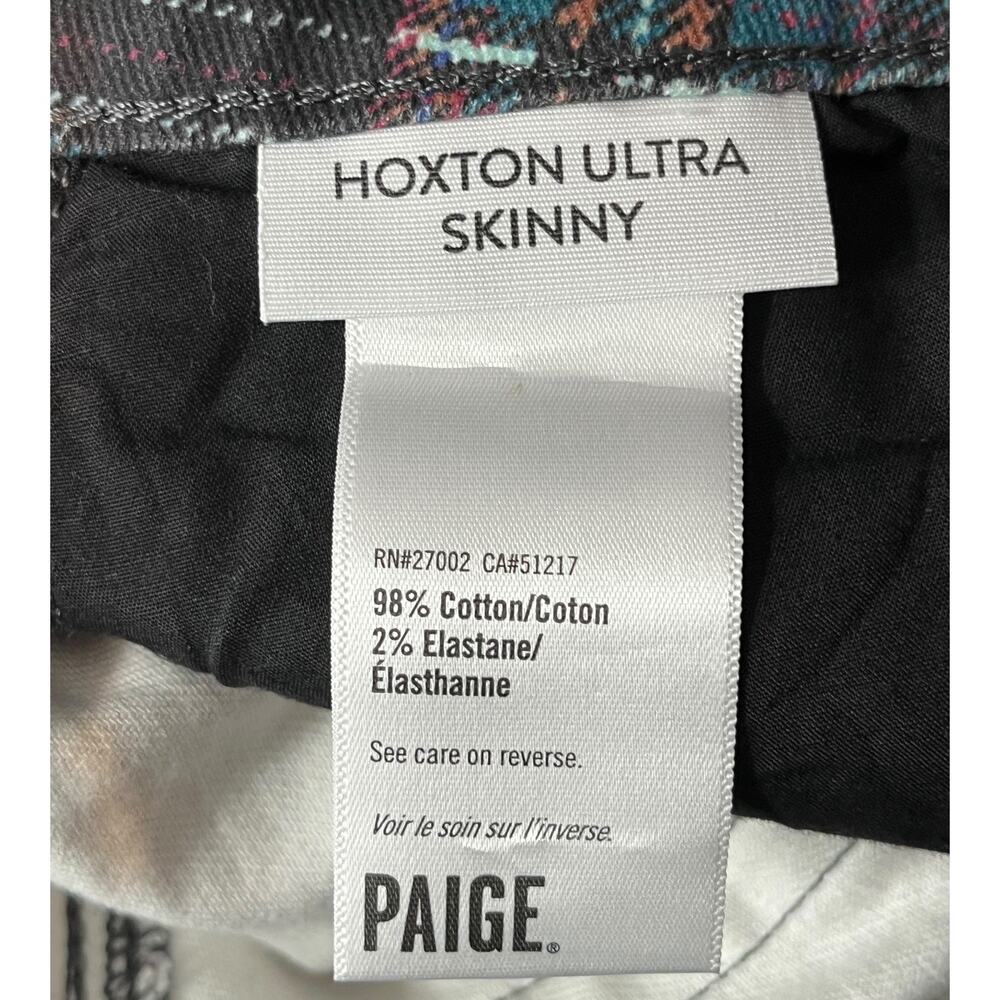 Paige jeans Hoxton ultra skinny black plaid size 29 - Picture 8 of 9